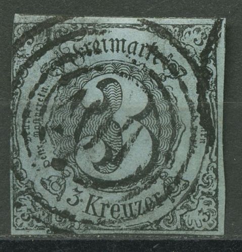 Thurn und Taxis 1853 3 Kreuzer 12 a gestempelt