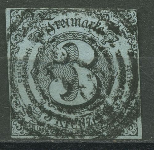 Thurn und Taxis 1853 3 Kr. 12 a gestempelt