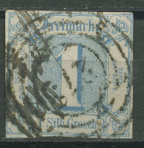 Thurn und Taxis 1859/61 1 Sgr. 15 gestempelt