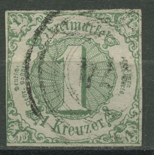 Thurn und Taxis 1859/61 1 Kreuzer 20 gestempelt