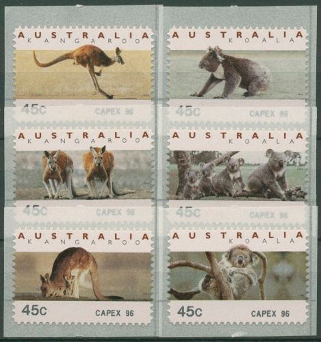 Australien 1994 Känguruh Koala Automatenmarken 40/45.1 CAPEX 96 postfrisch
