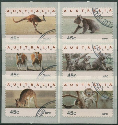 Australien 1994 Känguruh Koala Automatenmarken 40/45.1 NPC gestempelt CTO