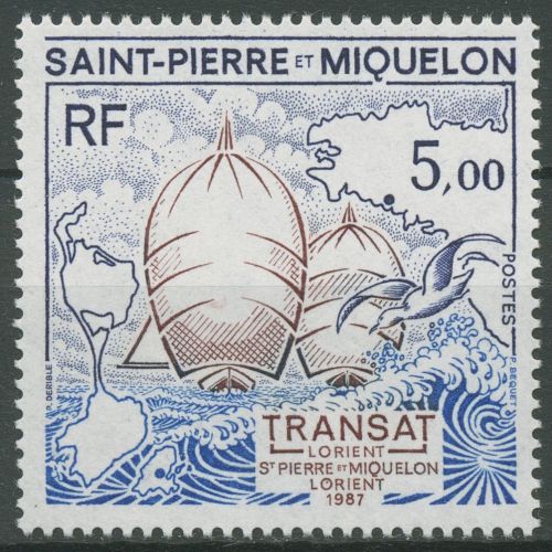 Saint-Pierre et Miquelon 1987 Segelregatta Segelboote 545 postfrisch