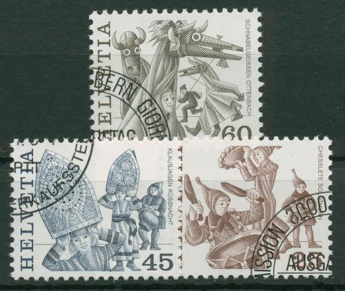 Schweiz 1984 Volksbräuche 1280/82 gestempelt