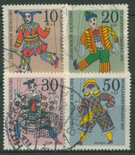 Bund 1970 Marionetten 650/53 gestempelt