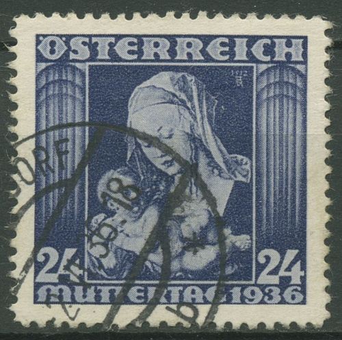 Österreich 1936 Muttertag Mutter und Kind 627 gestempelt