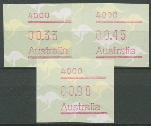 Australien 1985 Känguruh Tastensatz Automatenmarke 4 S1, 4000 postfrisch