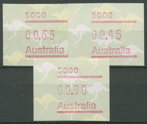 Australien 1985 Känguruh Tastensatz Automatenmarke 4 S1, 5000 postfrisch