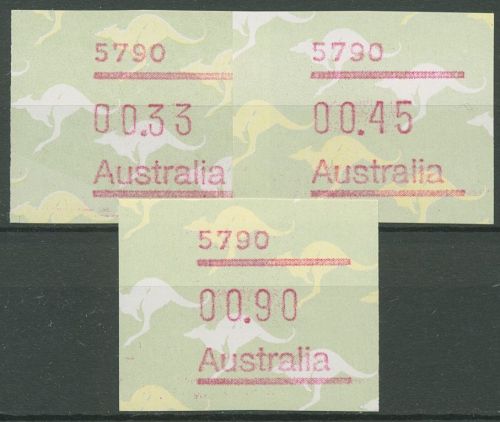Australien 1985 Känguruh Tastensatz Automatenmarke 4 S1, 5790 postfrisch