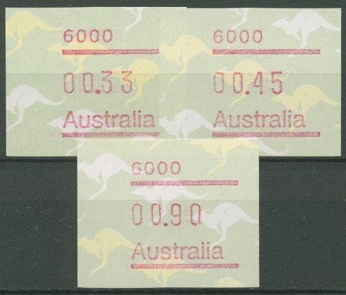 Australien 1985 Känguruh Tastensatz Automatenmarke 4 S1, 6000 postfrisch