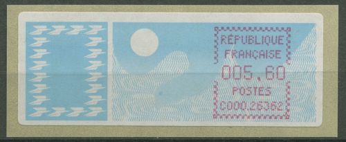Frankreich ATM 1985 Taube Einzelwert ATM 6.1 zd postfrisch