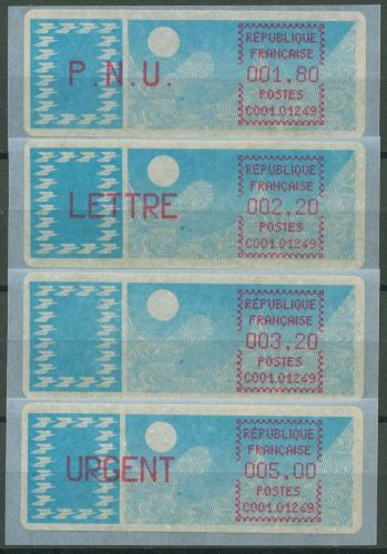 Frankreich ATM 1985 Taube Satz 1,80/2,20/3,20/5,00 ATM 6.3 xd ZS 2 postfrisch