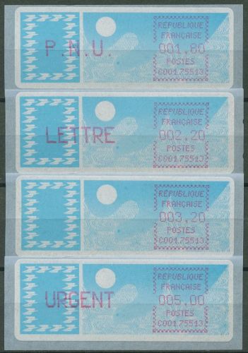 Frankreich ATM 1985 Taube Satz 1,80/2,20/3,20/5,00 ATM 6.10 xd ZS 2 postfrisch