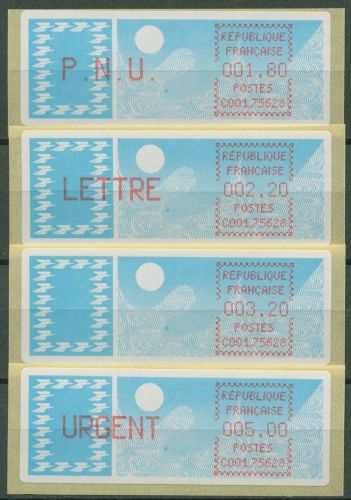 Frankreich ATM 1985 Taube Satz 1,80/2,20/3,20/5,00 ATM 6.11 zb ZS 2 postfrisch