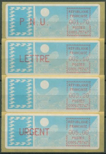 Frankreich ATM 1985 Taube Satz 1,70/2,10/3,20/5,00 ATM 6.15 xb ZS 1 postfrisch