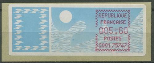 Frankreich ATM 1985 Taube Einzelwert ATM 6.15 zd postfrisch