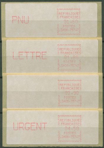 Frankreich ATM 1981 Satz 1,60/1,80/2,90/4,50 ATM 3.1.4 zb ZS3 postfrisch