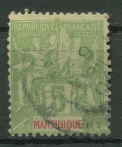 Martinique 1899/06 Kolonial-Allegorie 39 gestempelt