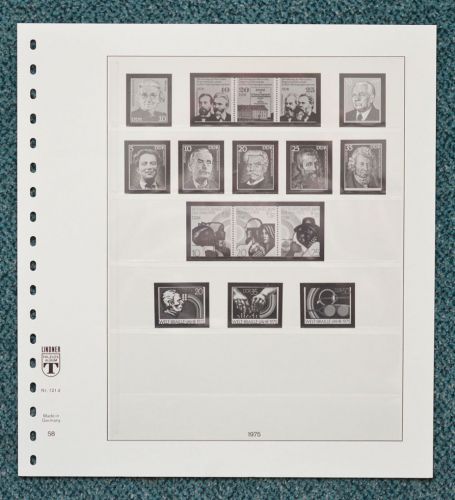 LINDNER-T Vordruckblätter DDR 1975/79 gebraucht, neuwertig (Z132)