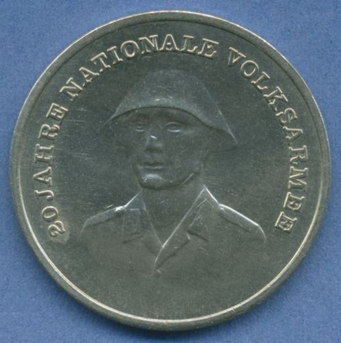 DDR 10 Mark 1976 20 Jahre Nationale Volksarmee, J 1560 vz/st (m2867)