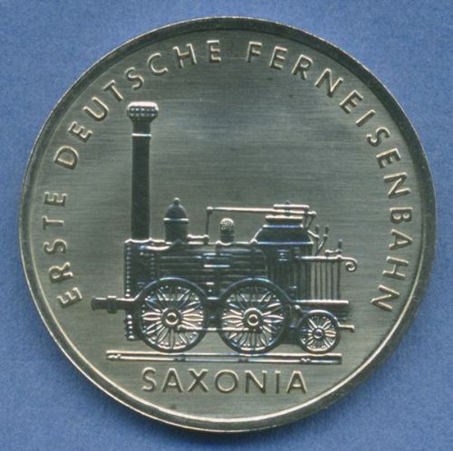 DDR 5 Mark 1988 A, Eisenbahn Saxonia, J 1618 vz/st (m4833)