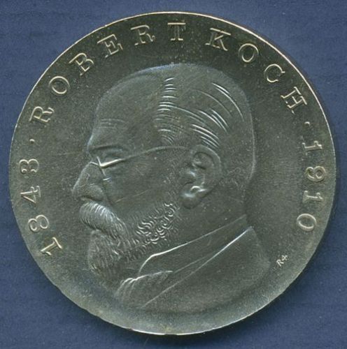 DDR 5 Mark 1968 Robert Koch, J 1522 vz/st (m2903)