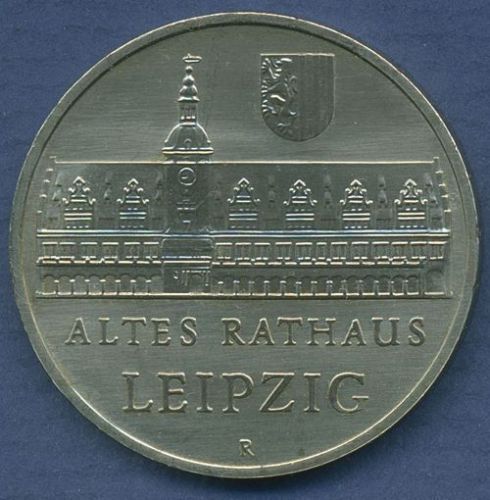 DDR 5 Mark 1984 Altes Rathaus Leipzig, J 1596 vz/st (m2914)