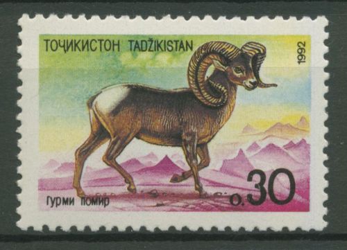 Tadschikistan 1992 Tiere Wildschaf 4 postfrisch