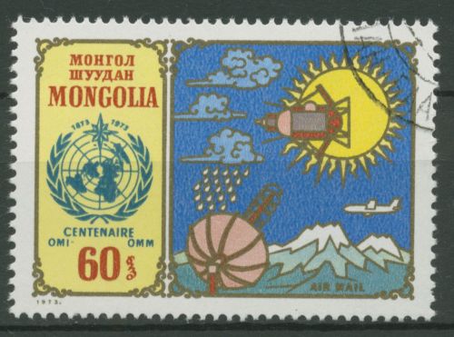 Mongolei 1973 Meteorologische Zusammenarbeit 773 gestempelt