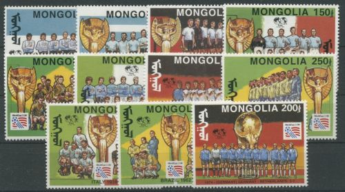 Mongolei 1994 Fußball-WM USA Weltmeistermannschaften 2490/00 postfrisch
