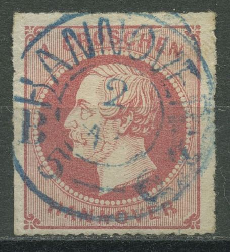 Hannover 1864 König Georg V. 1 Gr, 23 y mit K2-Stpl. HANNOVER