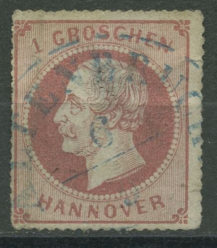 Hannover 1864 König Georg V. 1 Gr, 23 y mit K2-Stpl. ALTENBRUCK, Mängel