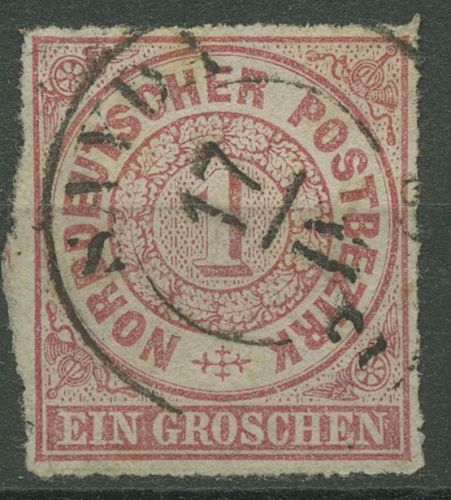 Norddeutscher Postbezirk NDP 1868 1 Groschen 4 mit SA K2-Stpl. SAYDA