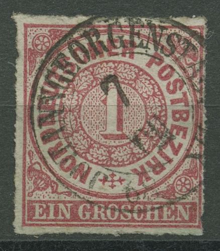Norddeutscher Postbezirk NDP 1868 1 Gr. 4 mit SA K2-Stpl. JOHANNGEORGENSTADT