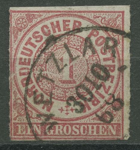 Norddeutscher Postbezirk NDP 1868 1 Gr. 4 mit K1-Stpl. WETZLAR