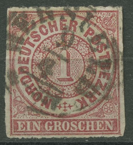 Norddeutscher Postbezirk NDP 1868 1 Gr. 4 mit T&T-K2-Stpl. HERSFELD