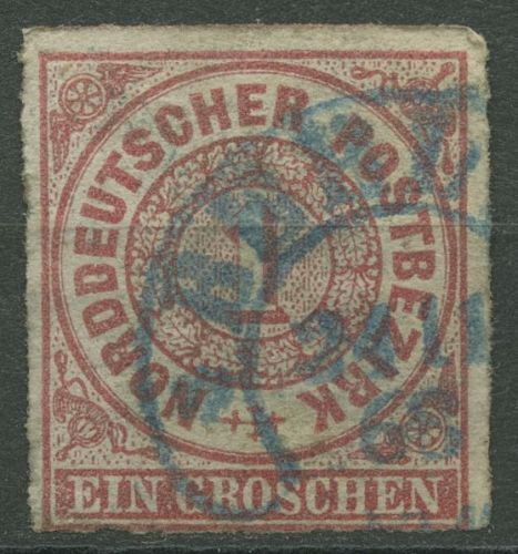 Norddeutscher Postbezirk NDP 1868 1 Gr. 4 mit HE-Stempel BERLIN blau