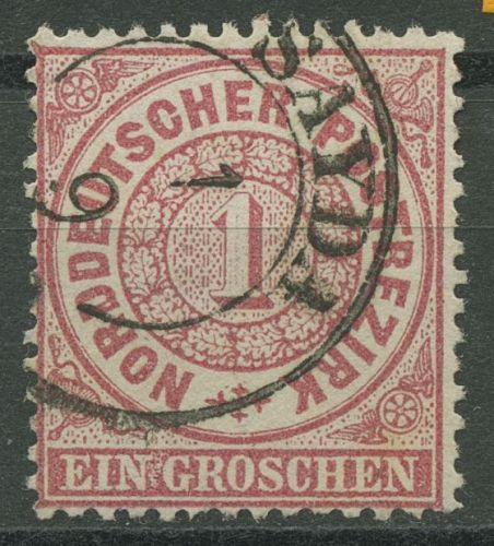 Norddeutscher Postbezirk NDP 1869 1 Groschen 16 mit SA-K2-Stempel SAYDA