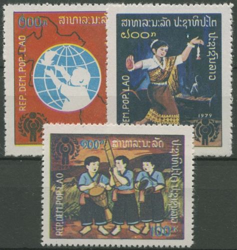 Laos 1979 Internationales Jahr des Kindes 486/88 A postfrisch ohne Gummierung