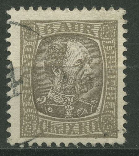 Island 1902/1904 König Christian IX. 38 gestempelt