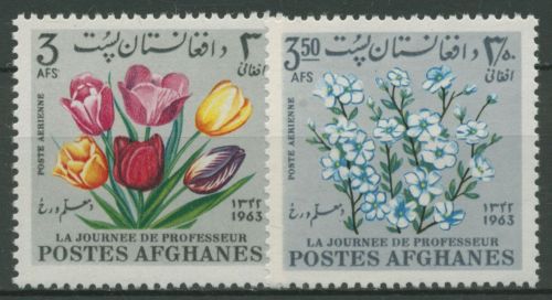 Afghanistan 1964 Tag des Lehrers Blumen 866/67 postfrisch