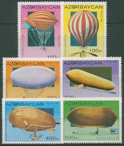Aserbaidschan 1995 Ballons und Luftschiffe 237/42 postfrisch
