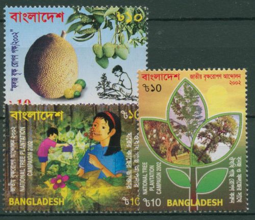 Bangladesch 2002 Aufforstungskampagne Brotfrucht Baumarten 800/02 postfrisch