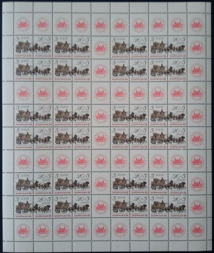 DDR Markenheftchenbogen 1985 SOZPHILEX '85 MHB 18 postfrisch