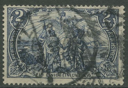 Deutsches Reich 1900 REICHSPOST Nord und Süd Gemälde 64 II gestempelt, geprüft