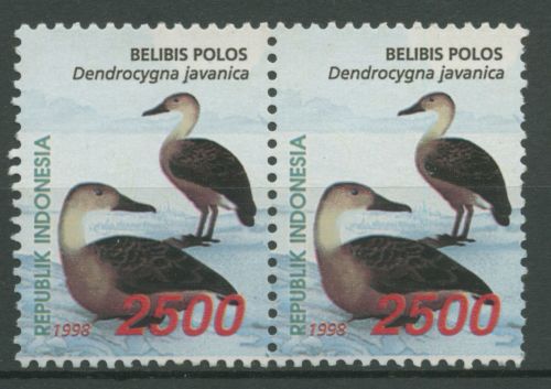 Indonesien 1998 Tiere Entenvögel Java-Pfeifgans 1857 Paar postfrisch