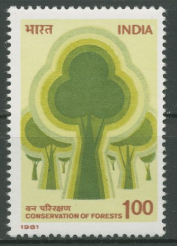 Indien 1981 Umweltschutz Wald 871 postfrisch
