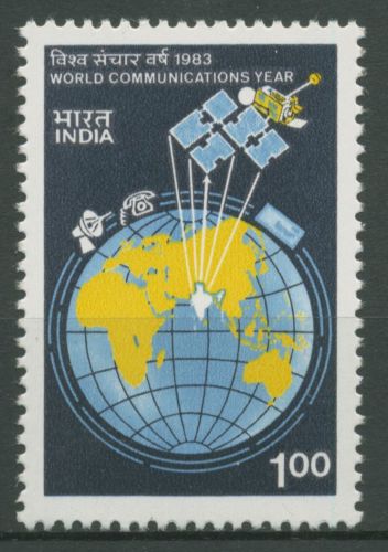 Indien 1983 Weltkommunikationsjahr Satellit 953 postfrisch