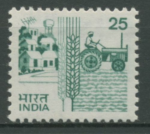 Indien 1985 Landwirtschaft Traktor Getreide 1028 postfrisch