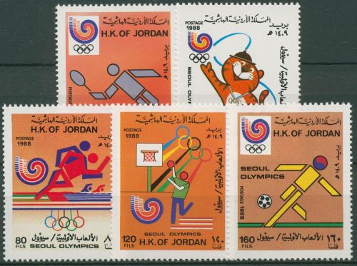 Jordanien 1988 Olympische Sommerspiele Seoul Maskottchen 1406/10 A postfrisch